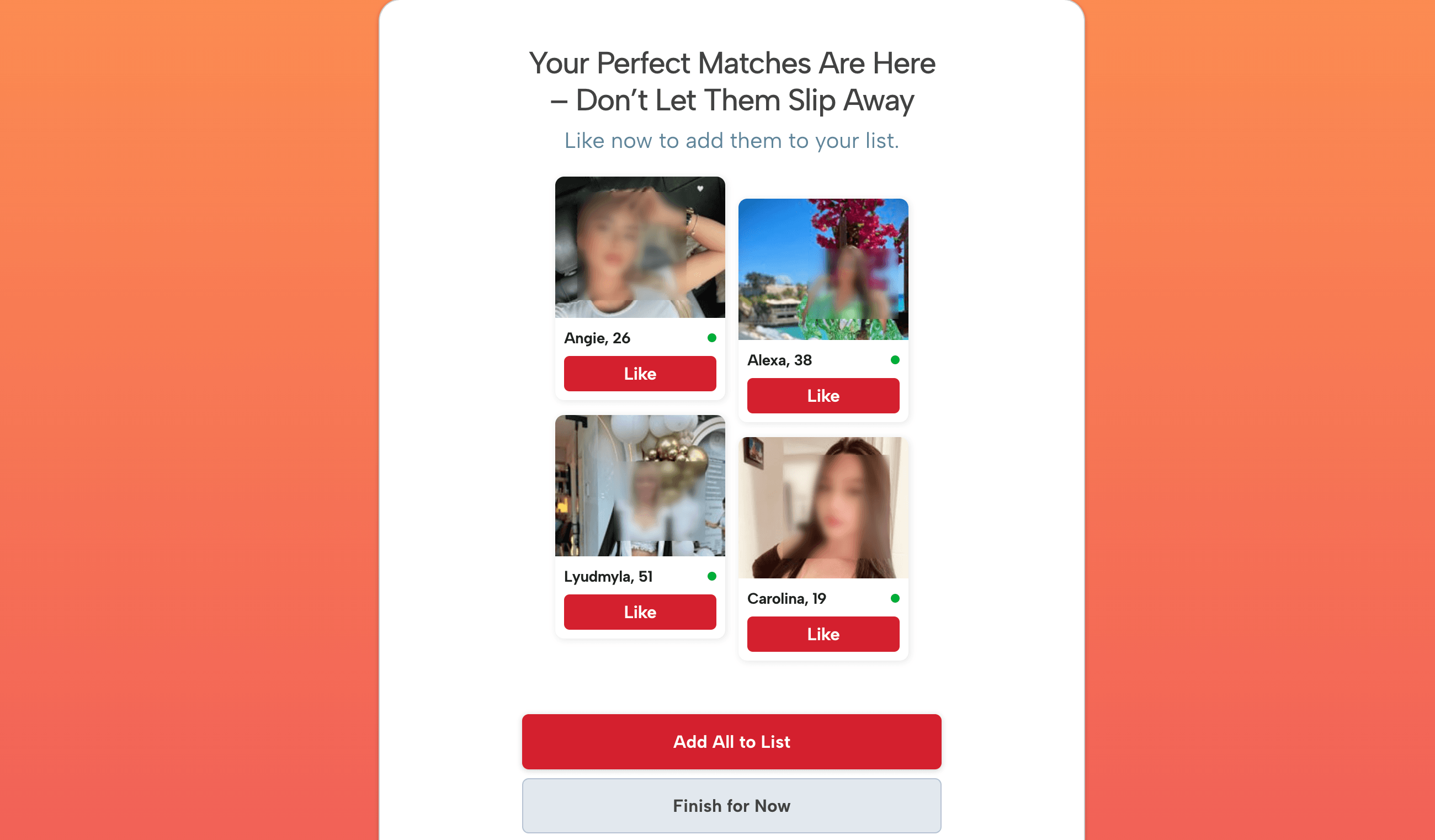 AmoLatina compatibility test results