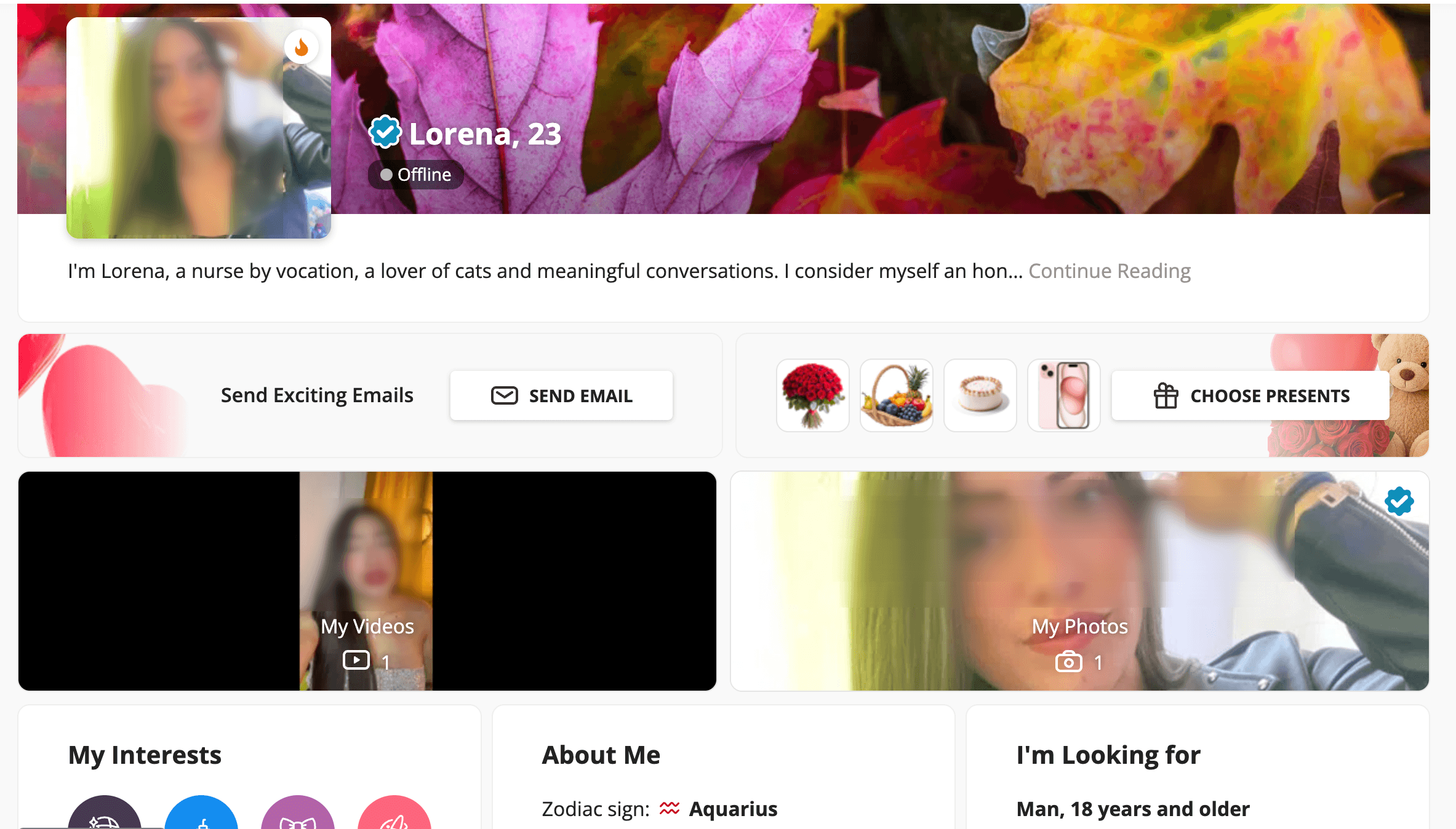 AmoLatina member profiles