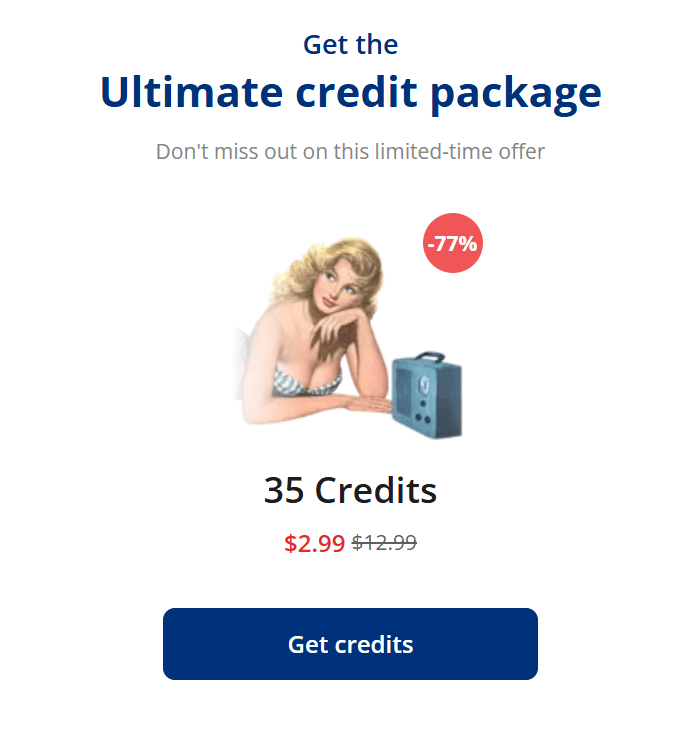Amorpulse credit bundle prices