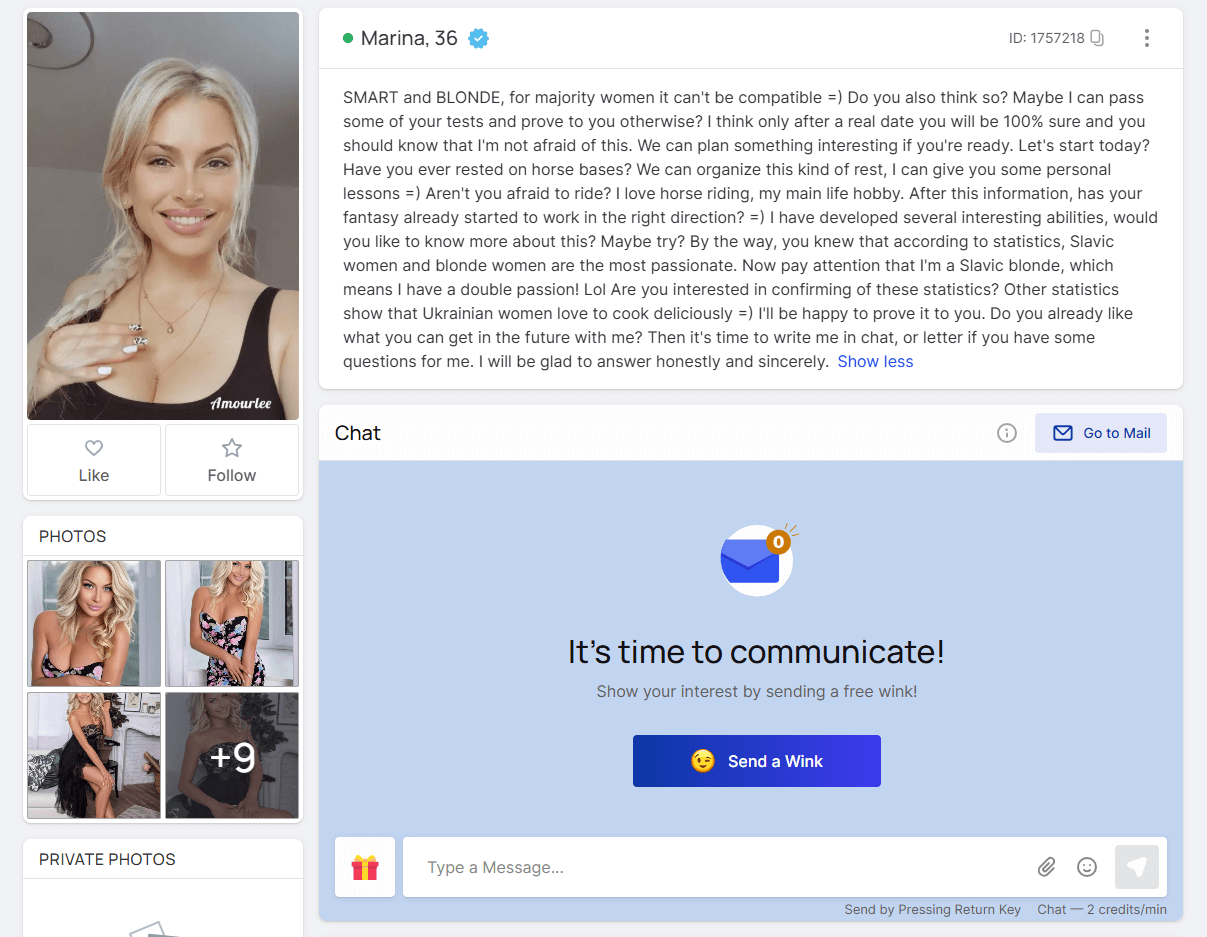 Profiles on Amourlee