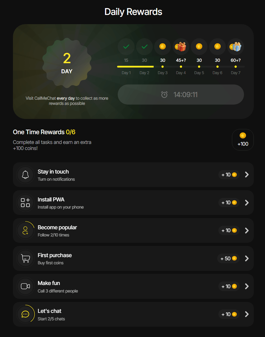 CallMeChat Pricing