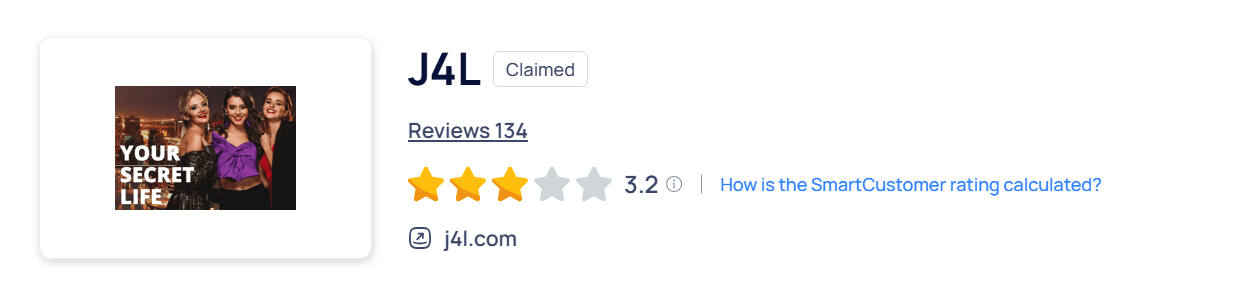 J4L rating on SmartCustomer