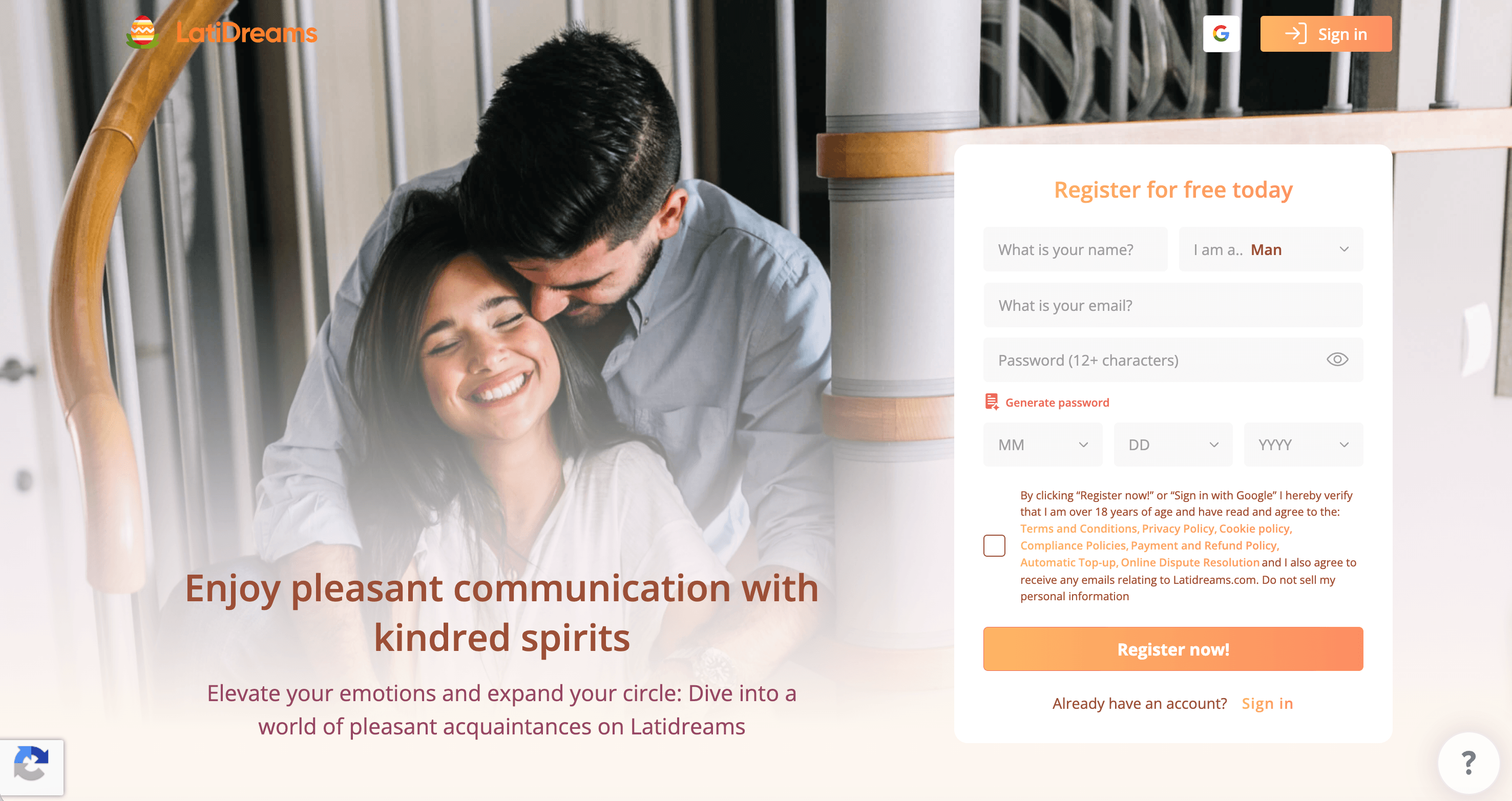 Latidreams Main Page