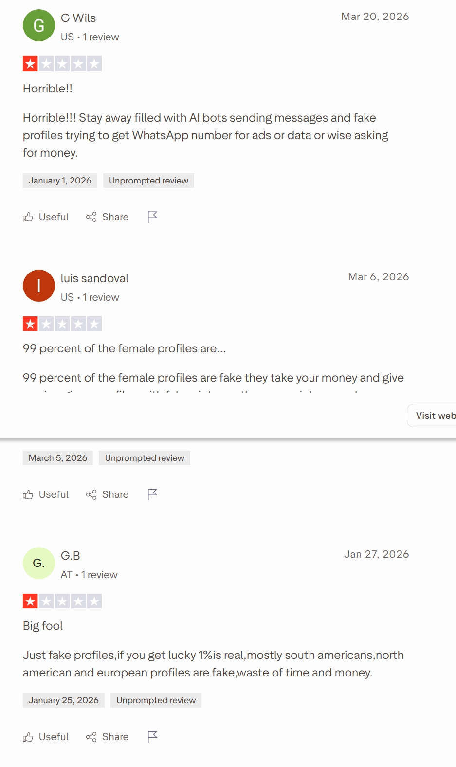 LatinAmericanCupid reviews on Trustpilot