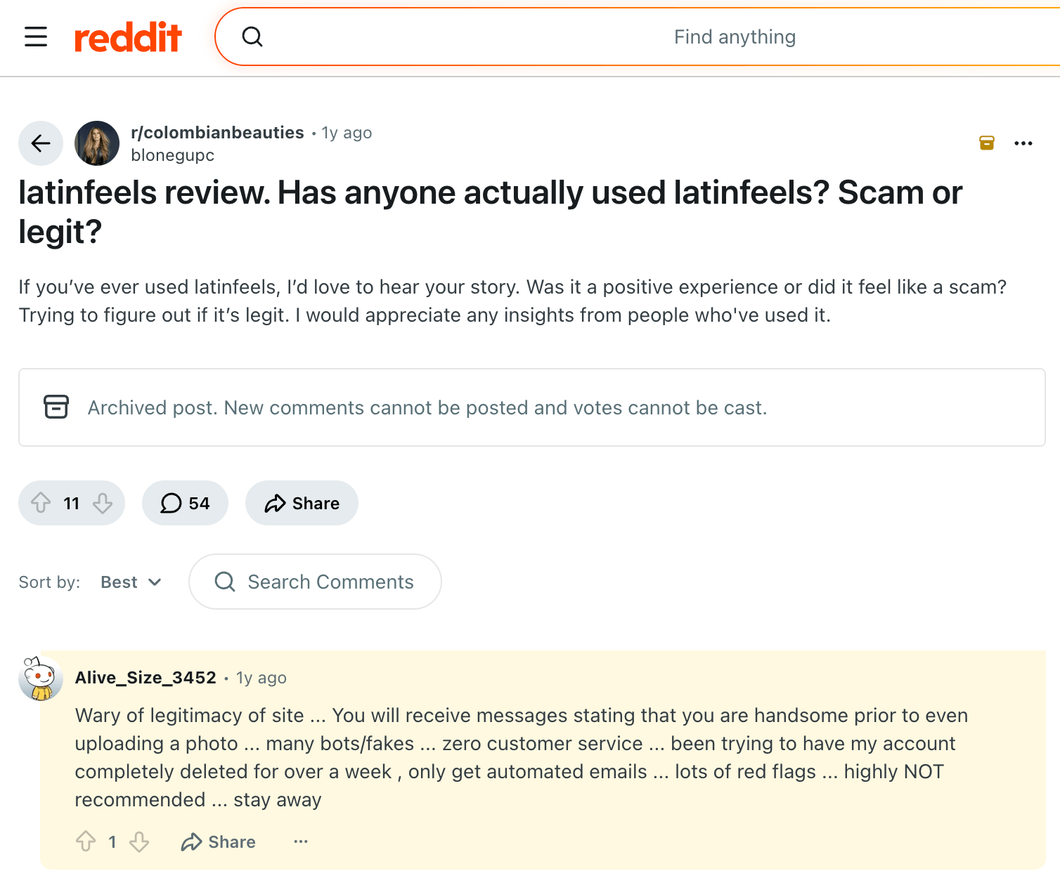LatinFeels Reddit Review 1