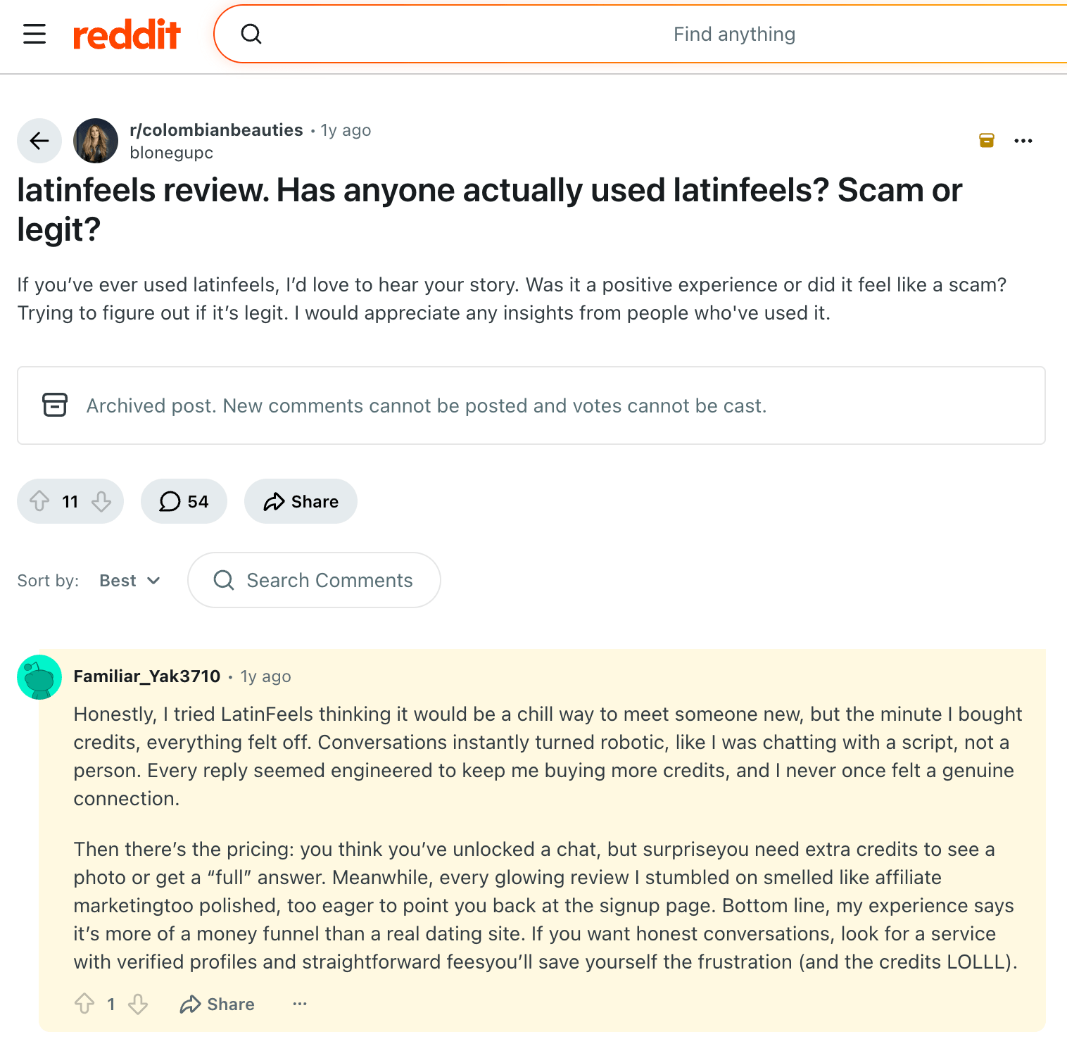 LatinFeels Reddit Review 2