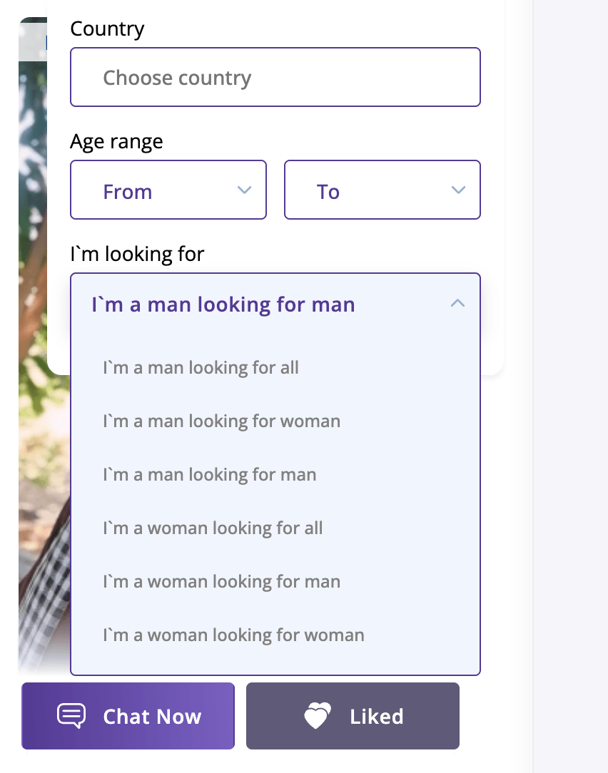 NaomiDate Search Filter