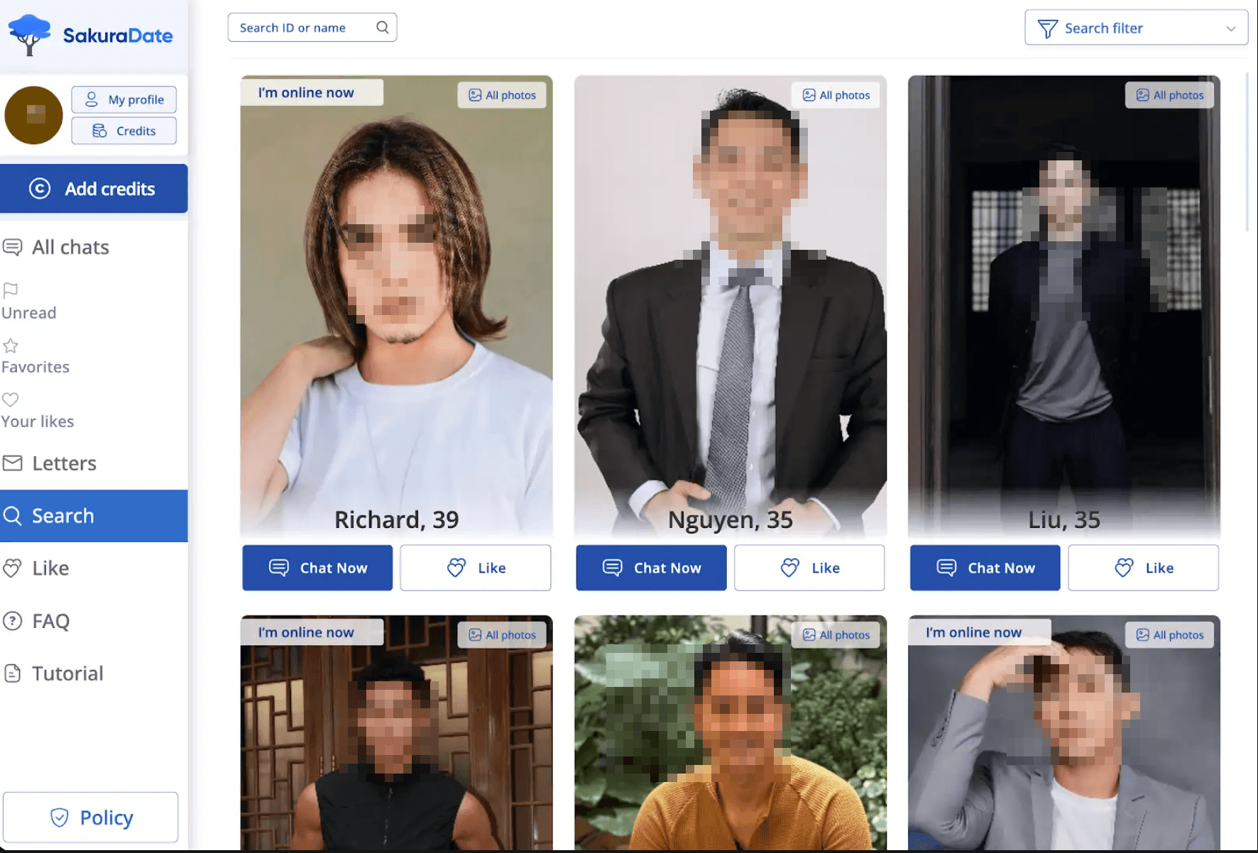 SakuraDate Profiles