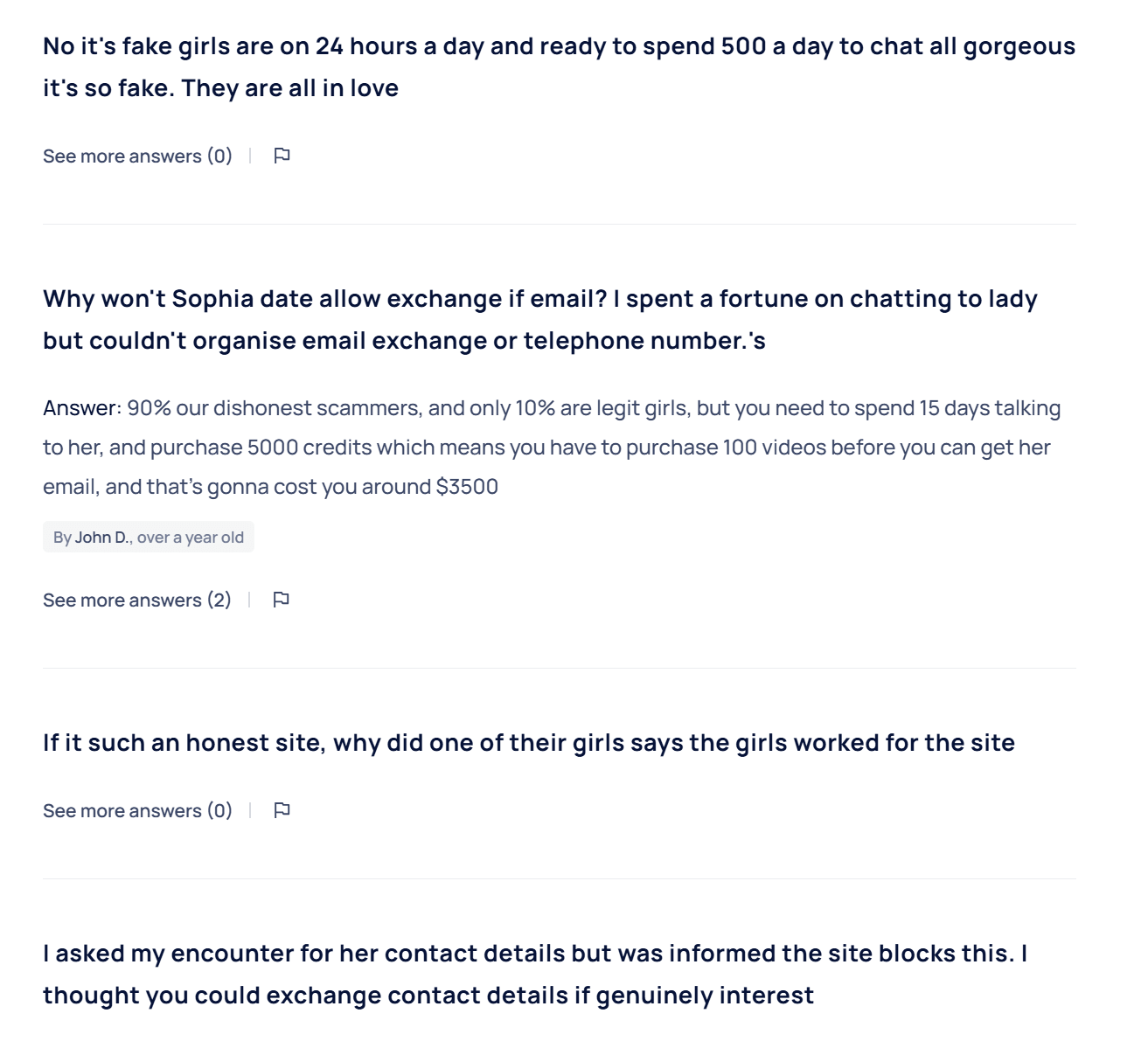 SofiaDate questions and answers on SmartCustomer