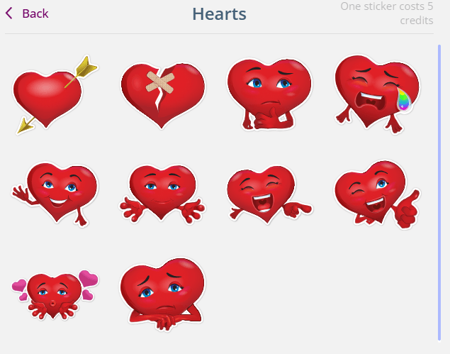 SofiaDate chat stickers